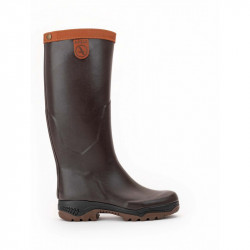 BOTTES AIGLE DOUBLÉES CUIR