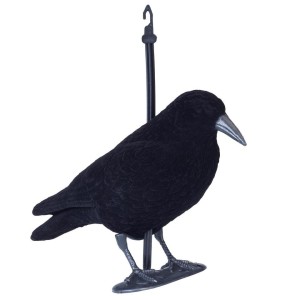 Forme de corbeau floquée