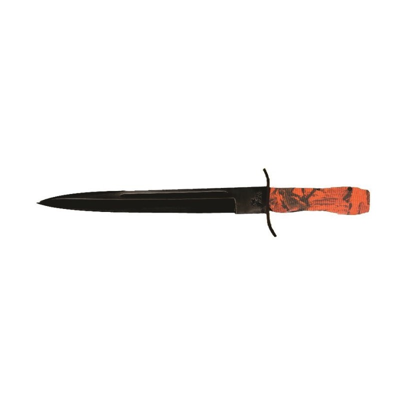 Dague Karan manche orange pour la chasse
