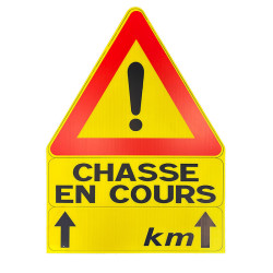 Panneau "chasse en cours"...