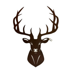Silhouette de Cerf en Fer...
