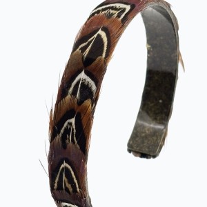 Manchettes Plumes de Faisan Georgine Glaenzer petit modèle