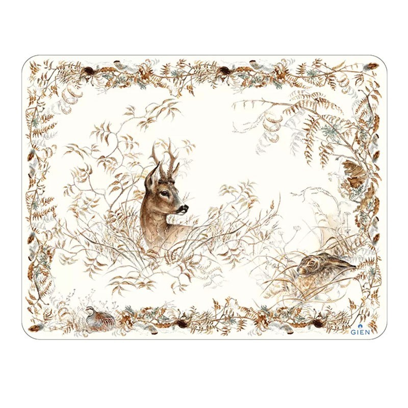 Plateau acrylique grand modèle Chevreuil - Faïencerie de Gien
