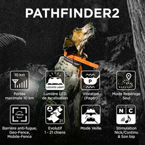 Collier Dogtra Pathfinder 2 - Collier GPS pour Chien