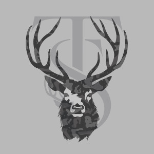 T-Shirt Cerf camouflage élégant & Sauvage