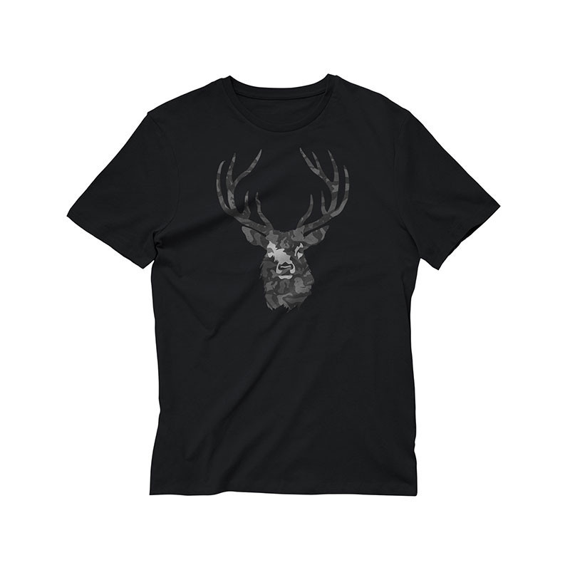 T-Shirt Cerf camouflage élégant & Sauvage