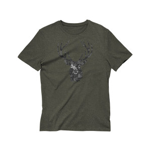 T-Shirt Cerf camouflage élégant & Sauvage
