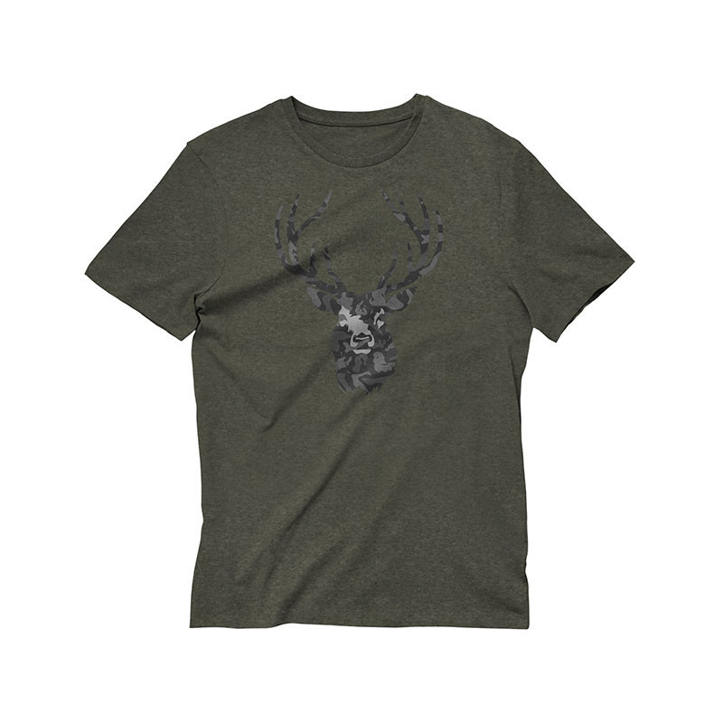 T-Shirt Cerf camouflage élégant & Sauvage