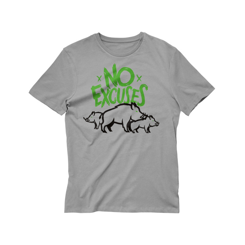 T-Shirt No Excuses Sanglier