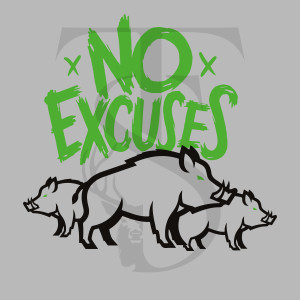T-Shirt No Excuses Sanglier