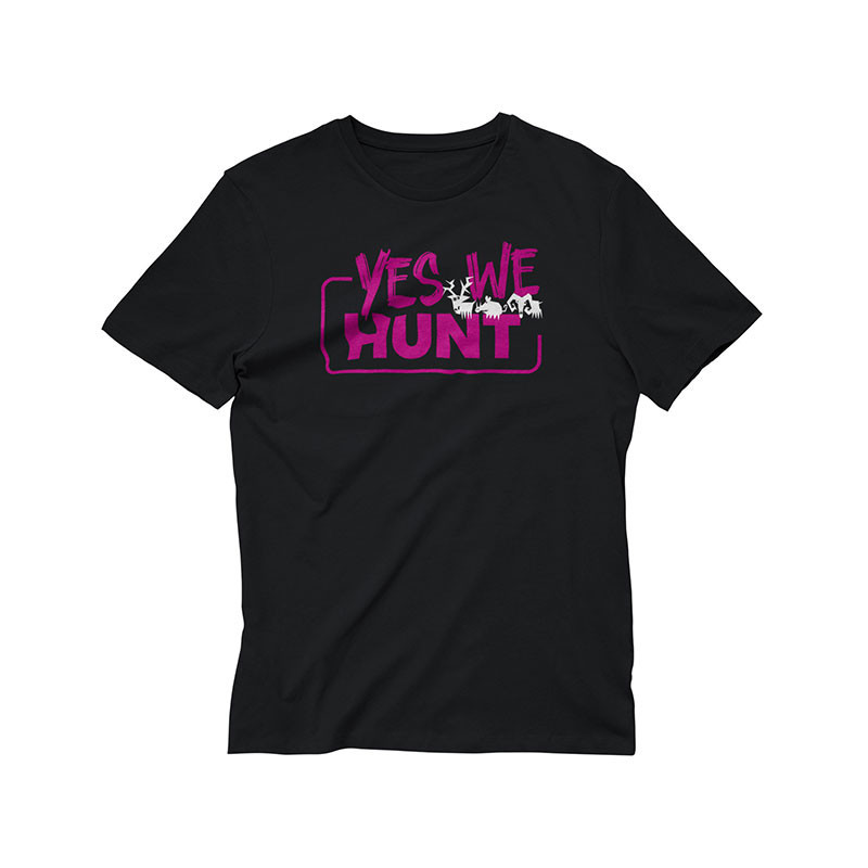 T-Shirt Yes We Hunt noir