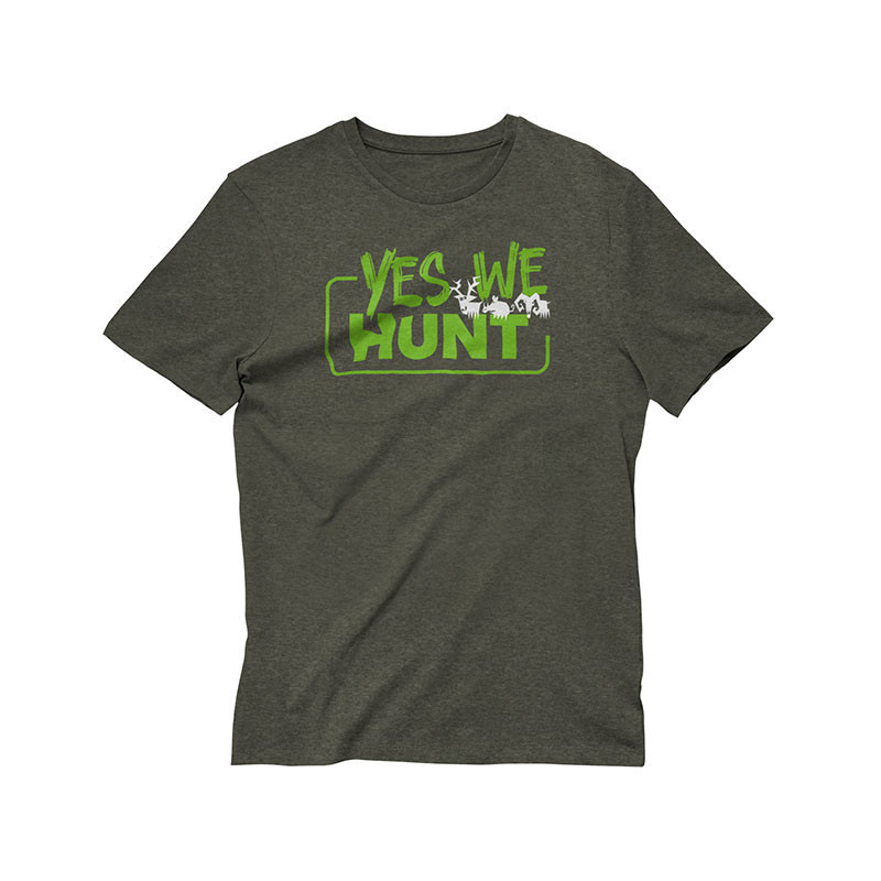 T-Shirt Yes We Hunt kaki