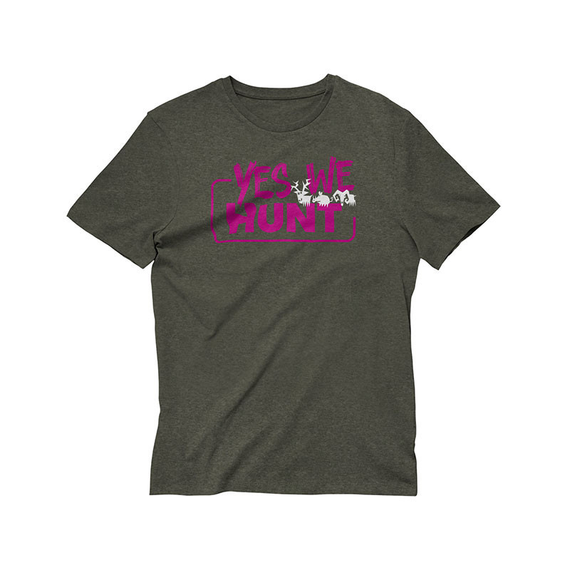 T-Shirt Yes We Hunt kaki